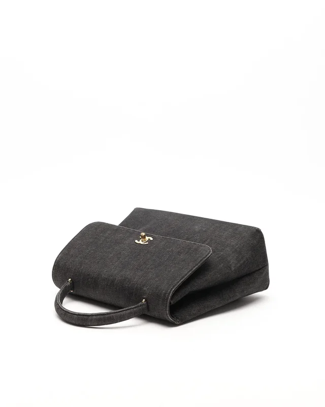 Chanel Kelly Denim Top Handle Bag in Denim from A Retro Tale, photo 5 of 12