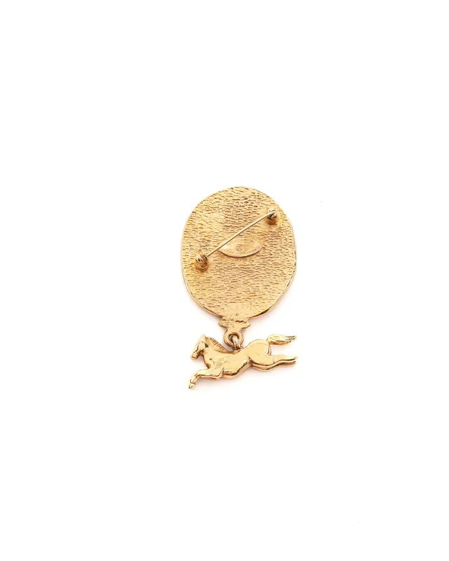 Chanel Coco Mark Medallion Brooch from A Retro Tale, photo 3 of 3