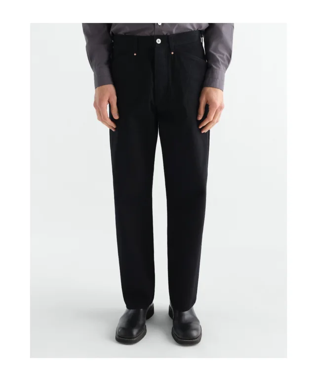 Lemaire Black selvedge denim five-pocket straight-leg trousers, photo 3 of 7 from SENSER