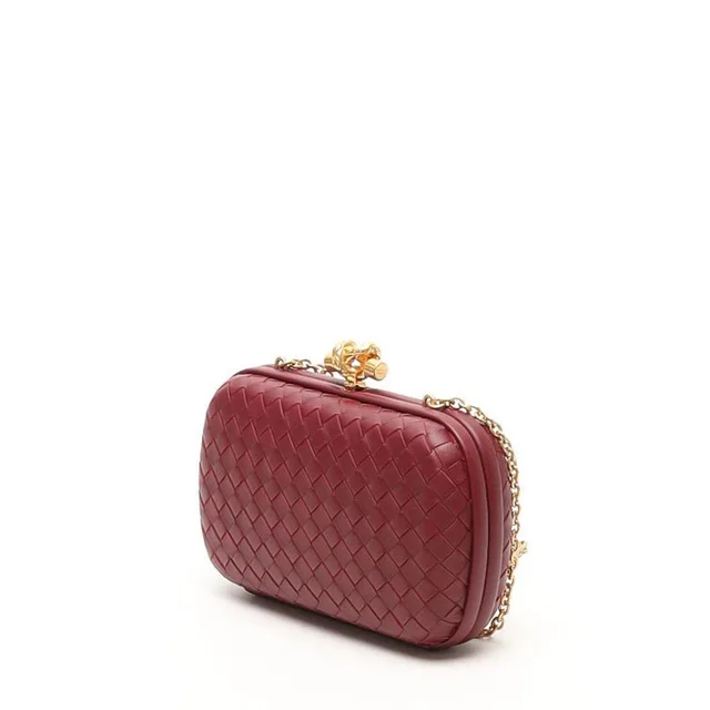 Bottega Veneta Intrecciato Knot Chain Clutch in Woven leather from A Retro Tale, photo 2 of 7