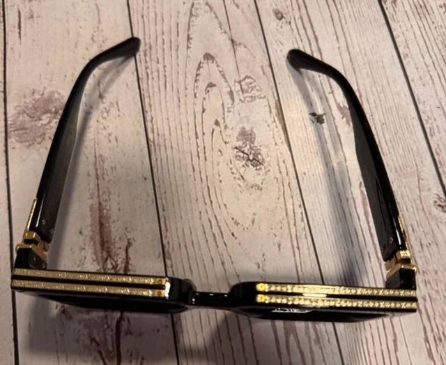 Louis Vuitton 1. Millionaires Sunglasses – Black / Gold (Virgil Abloh Design) in Black from Oxfam Online Shop, photo 10 of 12