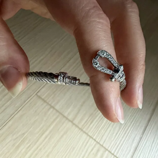 FRED White Gold Bracelet With Diamond Accent Lock in silver|gray from Poshmark