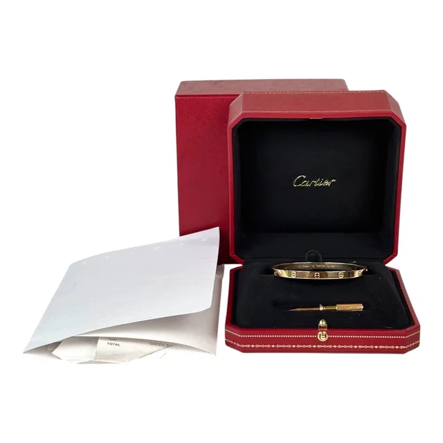 Cartier Love Bracelet Med Yellow Gold #18 - Full Set in Yellow from Luxury Promise