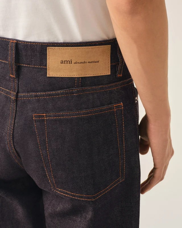 Ami Paris Blue parisian-fit cotton jeans, photo 6 of 6 from SENSER