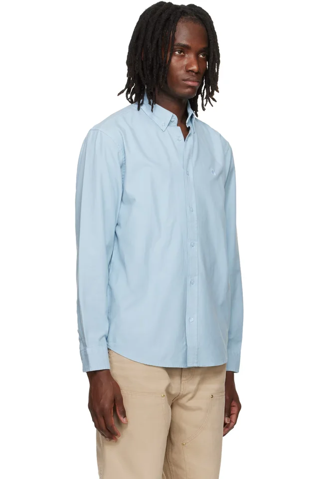 Carhartt Work In Progress Blue Bolton Shirt, photo 2 of 4 from SSENSE
