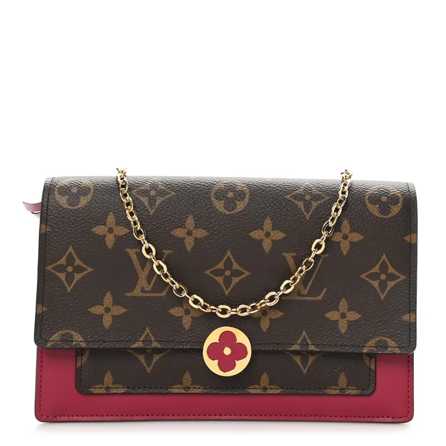 Louis Vuitton Monogram Flore Chain Wallet Coated Canvas Bag - Brown & Purple in Brown Coated canvas from H&T