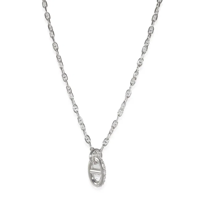 Hermès Farandole Pendant 18k White Gold 0.45 Ctw in White from HEWI