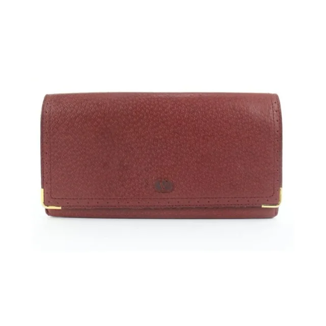 Valentino Garavani Burgundy Leather Long Bifold in red Leather from Poshmark