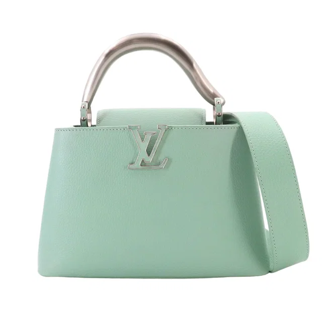 Louis Vuitton Capucines BB 2-Way Bag Taurillon Leather Light Green in Green Leather from The Reluxe