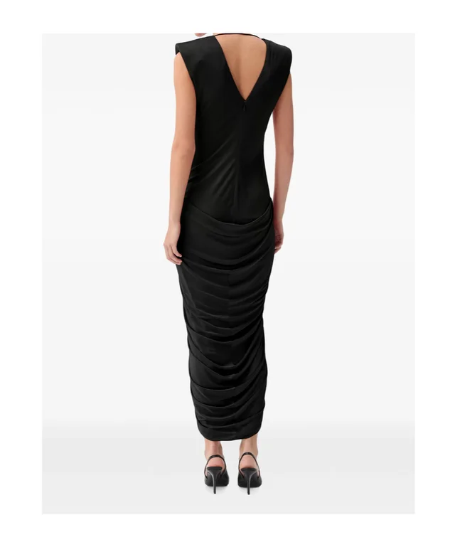 Versace Draped Midi Evening Dress, photo 2 of 2 from SENSER