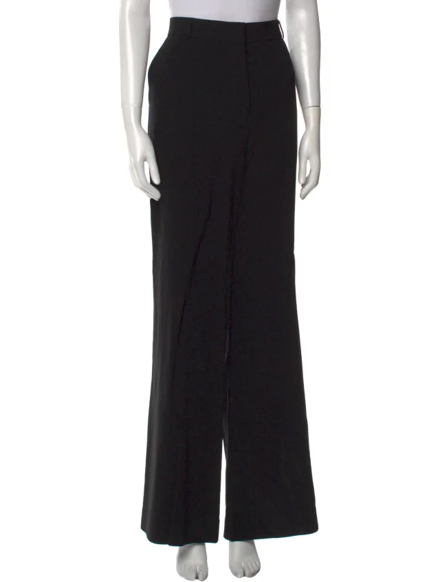 TOTEME Flared Evening Wide Leg Pants in black from The RealReal