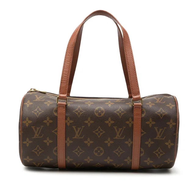 Brown Louis Vuitton Monogram Papillon 30 Handbag in Brown Coated canvas from Designer Revival