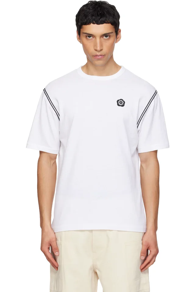 White Kenzo Paris 'Boke Flower 2.0' Embroidered T-shirt, image 1 of 1 from SSENSE