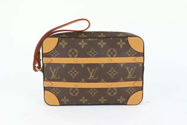 Louis Vuitton Limited Monogram Soft Trunk Pouch Wristlet Toiletry Bag in Canvas from Bagriculture