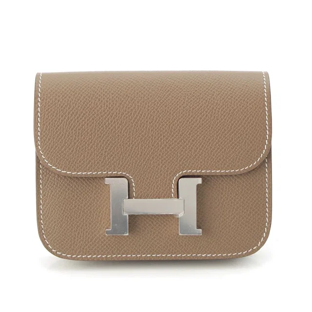 Hermès Constance Slim Silver Etoupe in Taupe Leather from The Reluxe