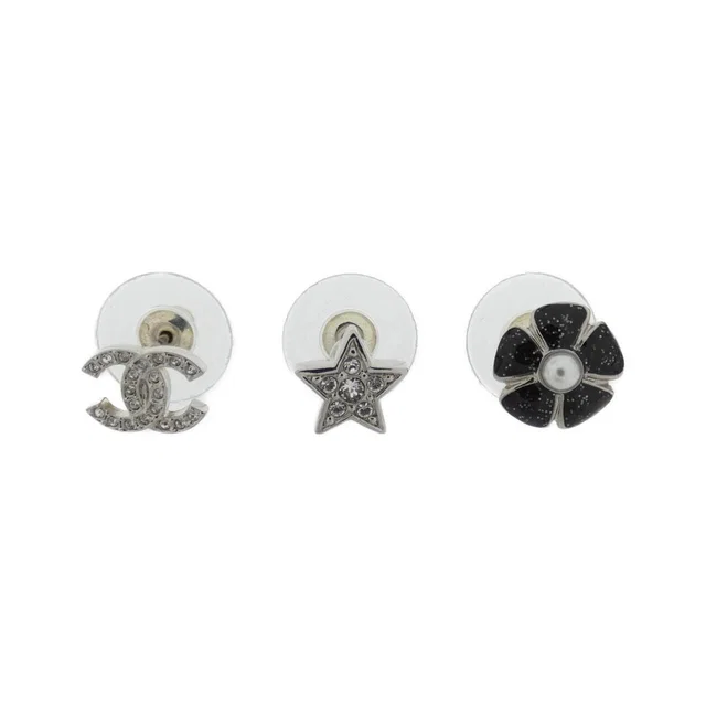 Chanel Earrings Silver in Silver from The Reluxe