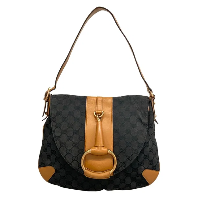 Gucci Shoulder Bag Horsebit Navy Leather in Navy Leather from The Reluxe