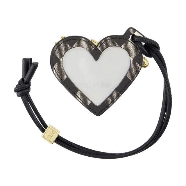 GANNI Key Case — Black Calfskin Belt in Black Calfskin from HEWI