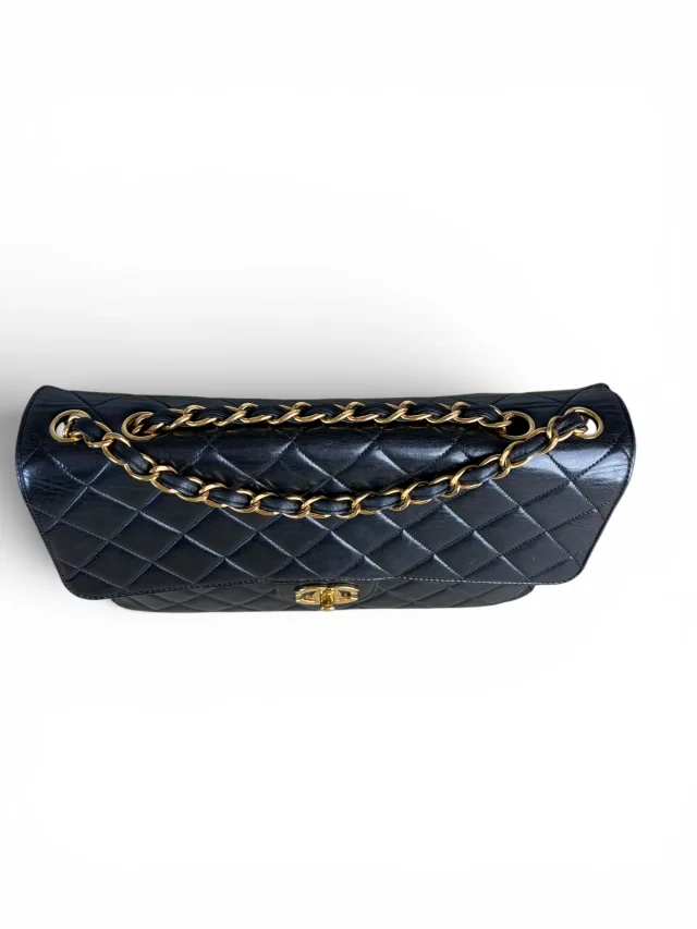 Chanel Vintage Black Lambskin Jumbo Classic in Black Lambskin from Season 2 Consign, photo 5 of 10