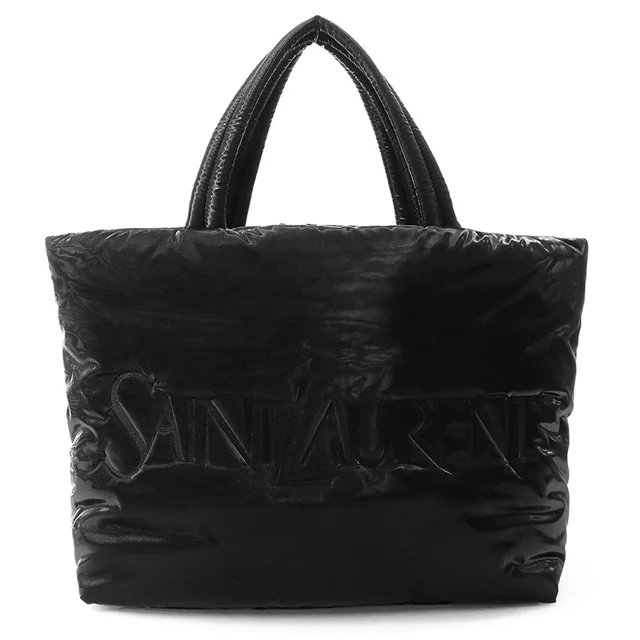 Saint Laurent Wide Puffer Tote Bag Black756269FACY81000 SilkTec Canvas in Canvas from GALLERY RARE, photo 1 of 1