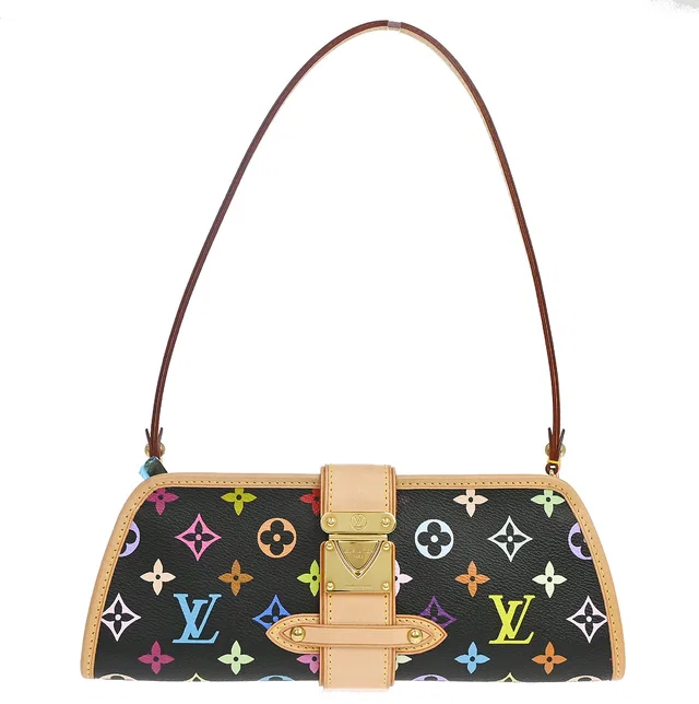 Louis Vuitton 2005 Black Multicolor Shirley Shoulder Bag M40050 in Black Canvas from AMORE Vintage Tokyo
