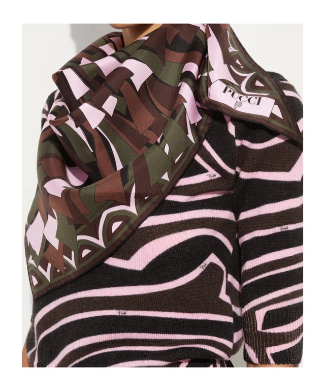 Emilio Pucci PUCCI Triangolo Printed Scarf, photo 4 of 4 from SENSER