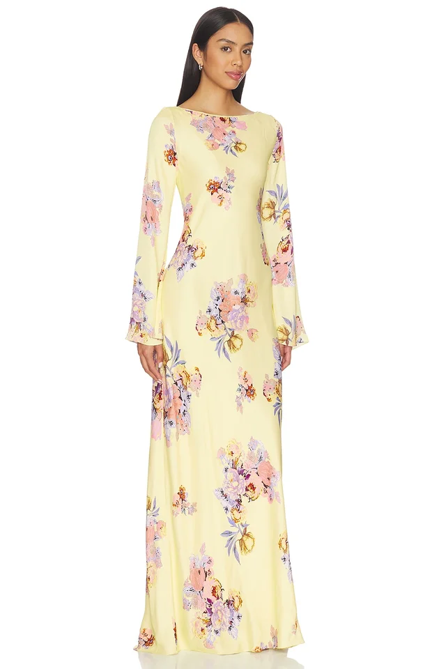 HEMANT AND NANDITA Maxi Dress in Yellow, photo 2 of 3 from REVOLVE (Canada)