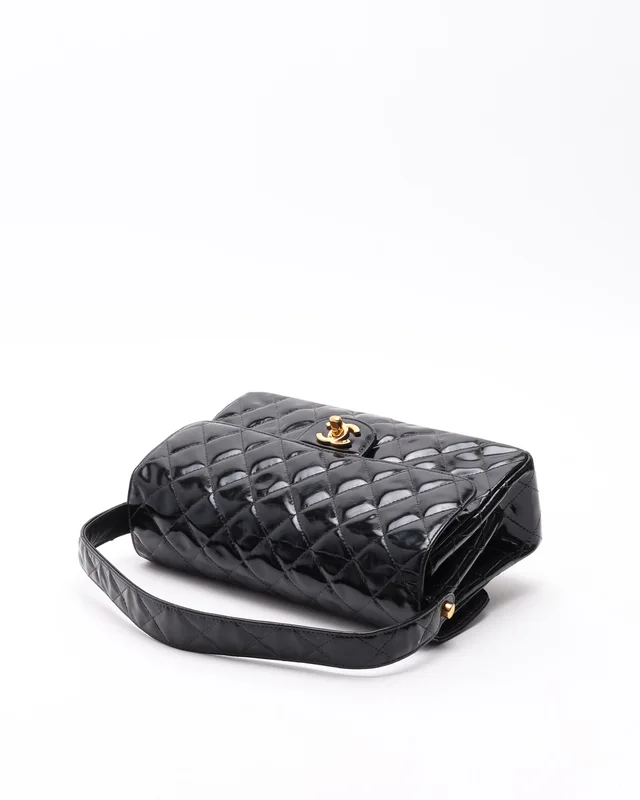 Chanel Classic Patent Medium Double Face Hobo Bag in Patent leather from A Retro Tale, photo 5 of 10