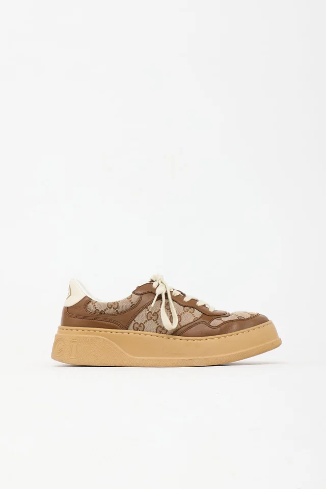 Gucci GG Monogram Chunky Sneaker in Coated canvas from VSP Consignment