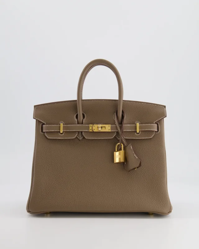 HOT* Hermès Birkin Retourne 25 Bag in Taupe Togo leather from Sellier, photo 21 of 22