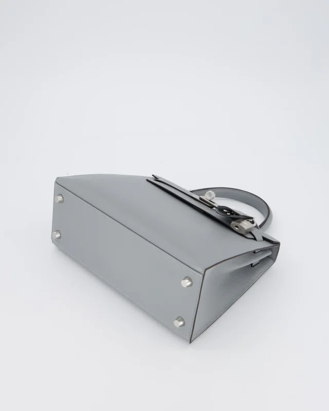 Hermès Kelly 25 Sellier Bag in Grey Leather from Sellier, photo 19 of 21