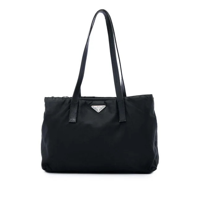 Black Prada Tessuto Tote in Black Nylon from Designer Revival