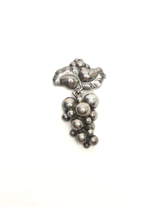 Georg Jensen Moonlight Grapes Brooch from A Retro Tale