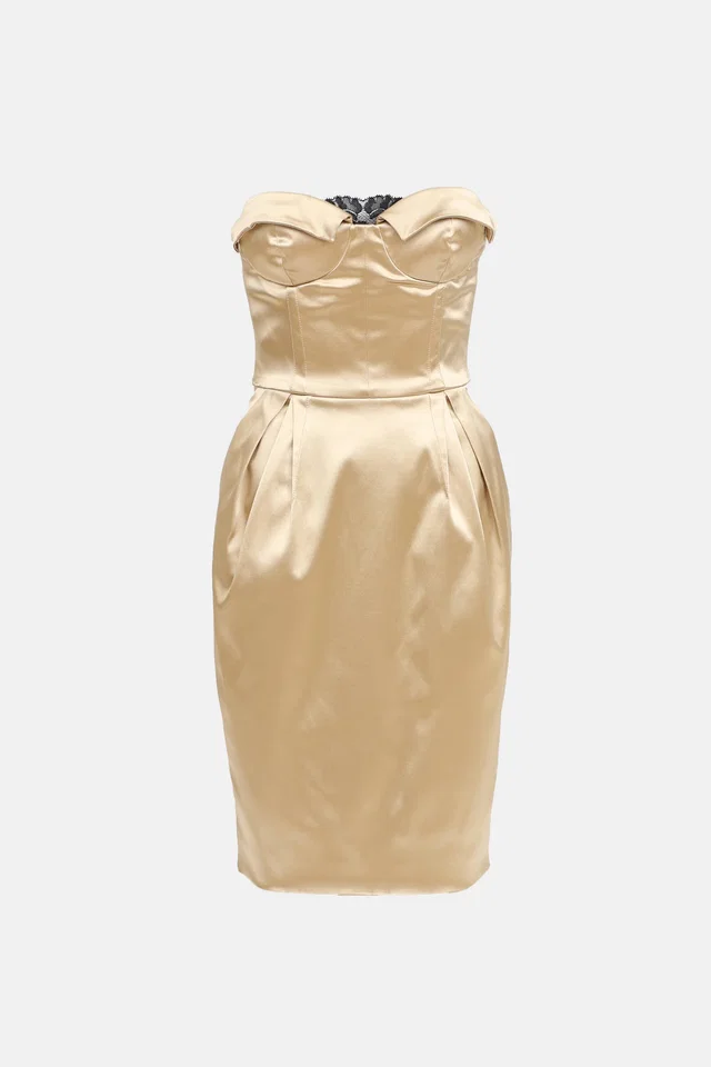Dolce & Gabbana 2006 Bustier Midi Dress from VSP Consignment