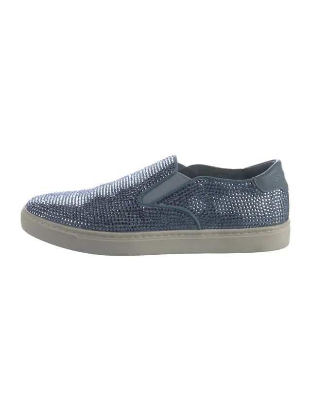 Fendi Crystal Sneakers in blue Leather from The RealReal
