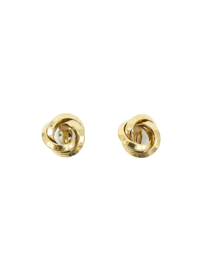 Givenchy Circular Knot Earrings from Arcade Vintage