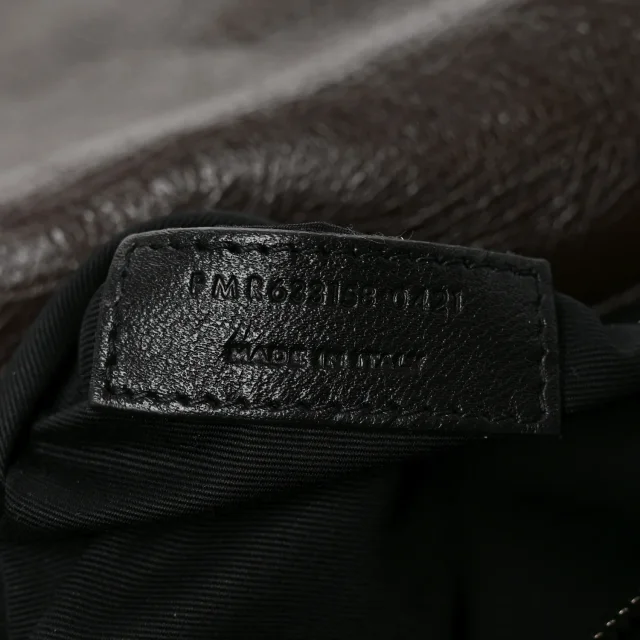 Saint Laurent Crinkled Calfskin Matelasse Monogram Medium Niki Chain Satchel Moka in Calfskin from FASHIONPHILE, photo 7 of 10
