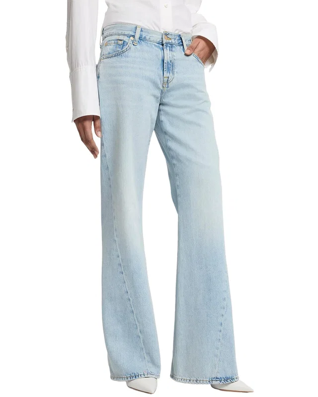 7 For All Mankind Spencer Flare Jean in Blue, image 1 of 1 from Rue La La
