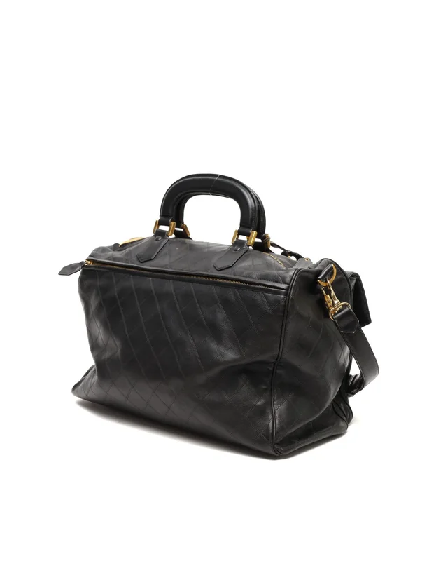 Chanel Quilted Travel Line Weekend Bag in Leather from A Retro Tale, photo 3 of 15