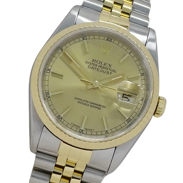Rolex Datejust T Watch Automatic Stainless Steel Gold YG Combination in Gold from The Reluxe