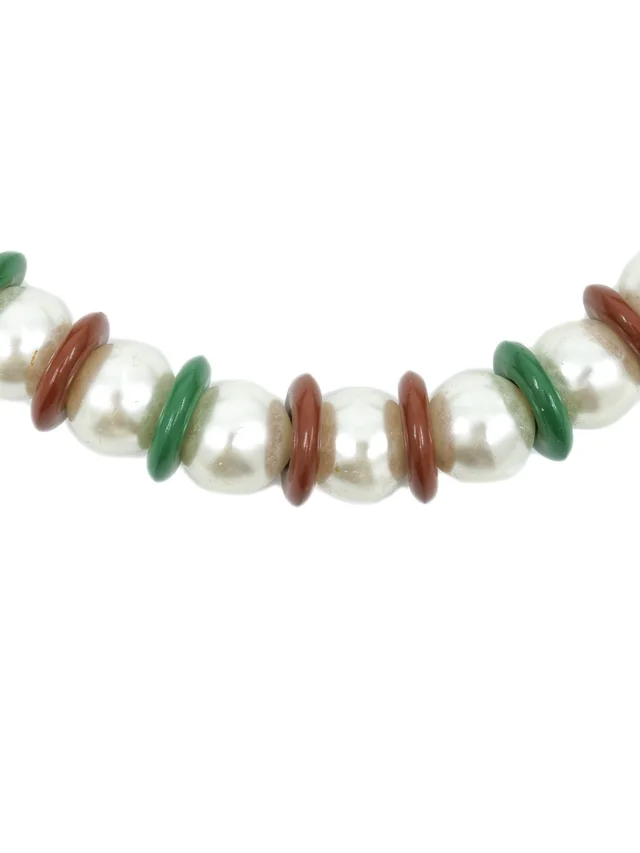 Saint Laurent Pearl Bead Collar Necklace from Arcade Vintage, photo 2 of 2