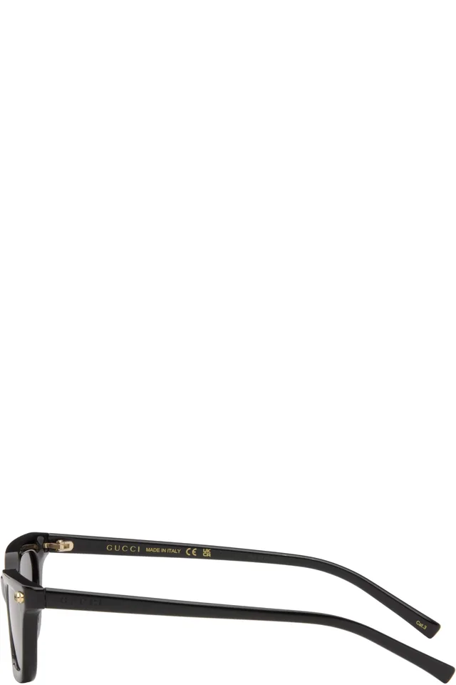 Gucci Black Cat Eye Frame Sunglasses, photo 3 of 4 from SSENSE