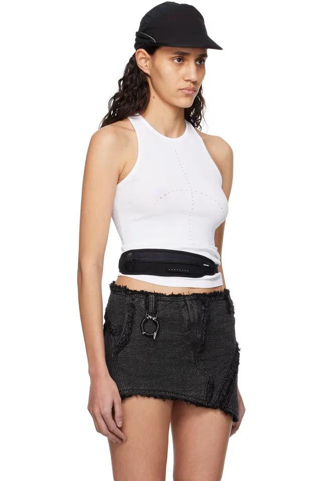 HYEIN SEO White Crescent Knit Tank Top, photo 2 of 5 from SSENSE