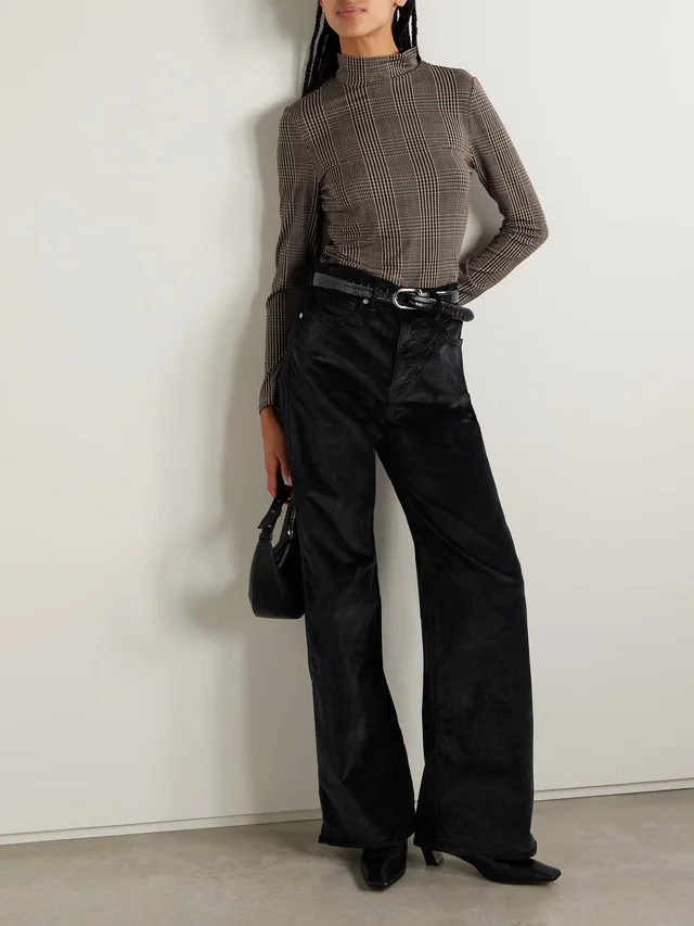 VERONICA BEARD Taylor cotton-blend velvet wide-leg pants in Black, photo 2 of 2 from NET-A-PORTER (Canada)
