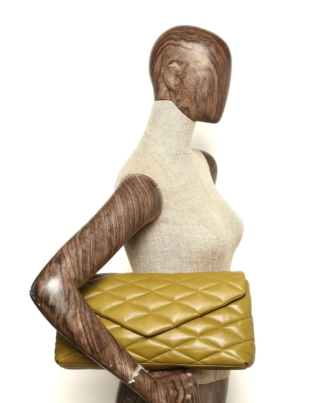 Saint Laurent Sade Puffer Envelope Clutch Bag in Leather from A Retro Tale, photo 9 of 9