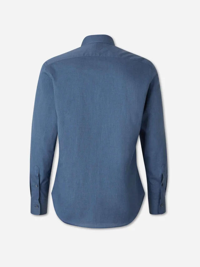 Canali Long Sleeved Plain Shirt, photo 2 of 4 from SENSER