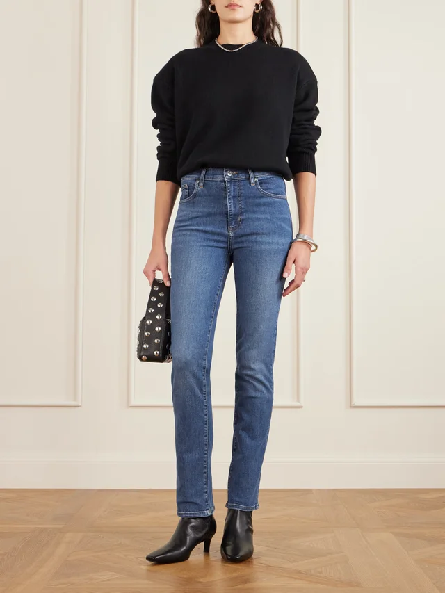 FRAME The Pencil high-rise skinny jeans in Blue, photo 2 of 2 from NET-A-PORTER (Canada)