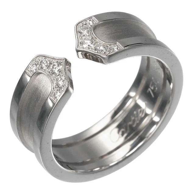 Cartier 2C Au750 Diamond Ring Size 10 from LuxUness