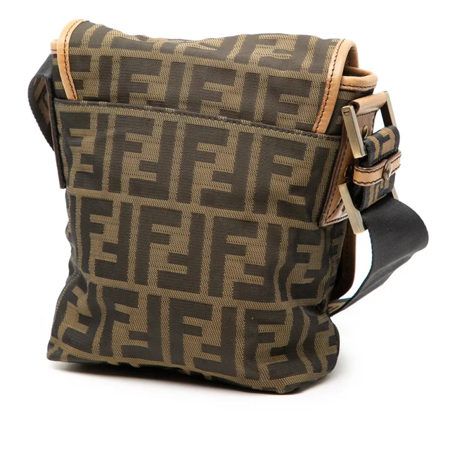 Brown Fendi Mini FF Zucca Canvas Crossbody in Brown Canvas from Designer Revival, photo 2 of 2