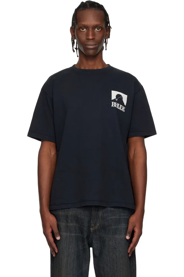 Rhude Black Moonlight Pack T-shirt, image 1 of 1 from SSENSE